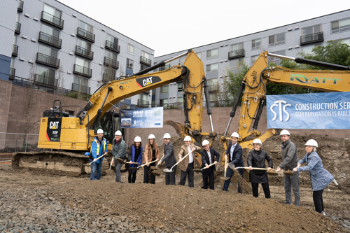 A groundbreaking event was held today for Atrium Court in Seattle’s Othello neighborhood. The project will create affordable workforce housing, jobs, and ground-level retail space adjacent to a light rail station in the historic and diverse South Seattle neighborhood.