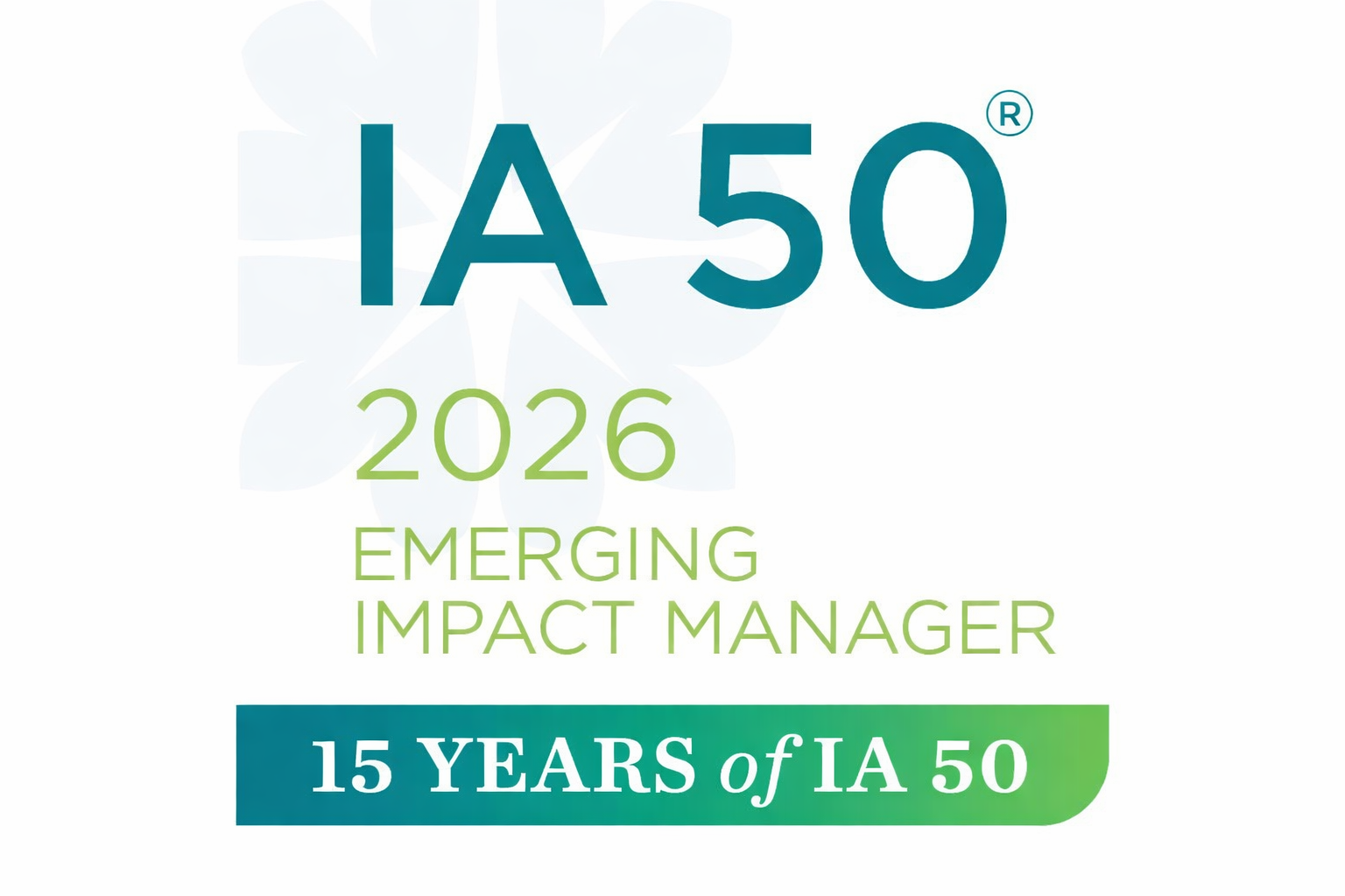 IA 50 2026 Emerging Impact Manager 15 Years of IA 50