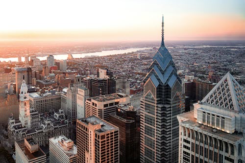 Philadelphia City Aerial View
